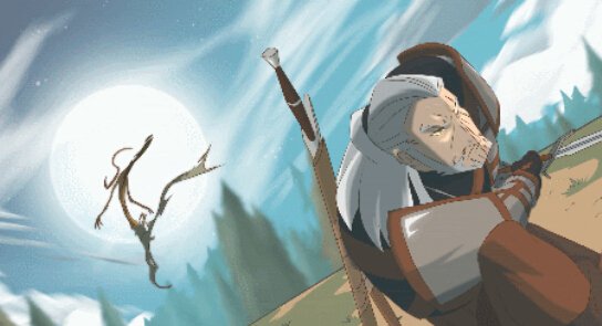 《巫师3：狂猎》动画版 白狼拔剑瞬秒妖灵