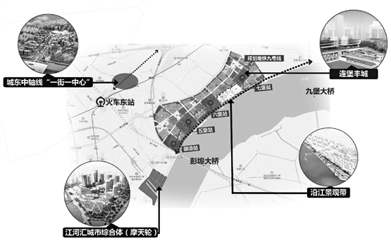 40万方地下城下半年开建 江河汇流处要添摩天轮