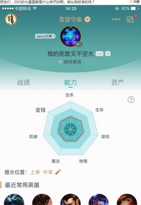 英雄联盟:玩家分享最奇葩的掌盟能力分布图,你的是什么样子?