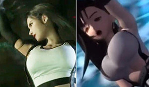 《最终幻想7：重制版》蒂法乳量引争议 各版本形象对比